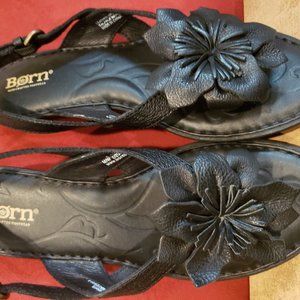 Born 'Kalani' Thong Sandals - Black Leather